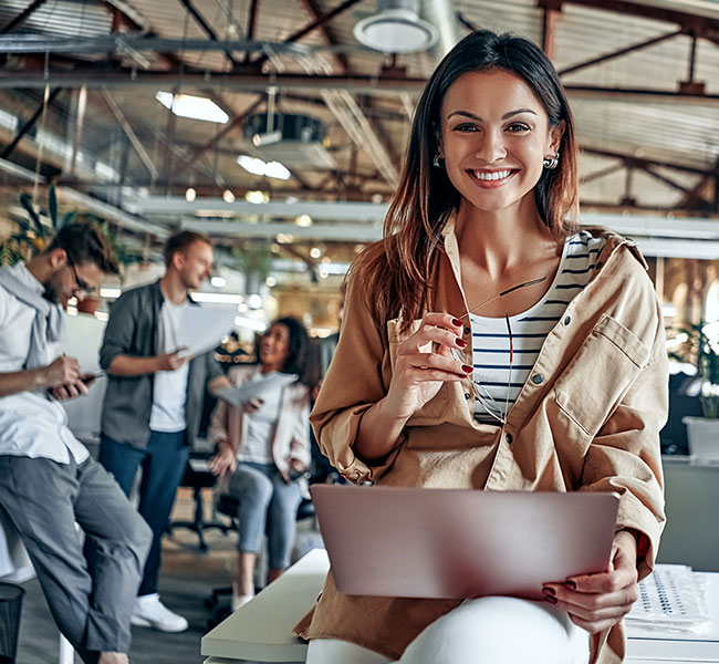 Young business people in office